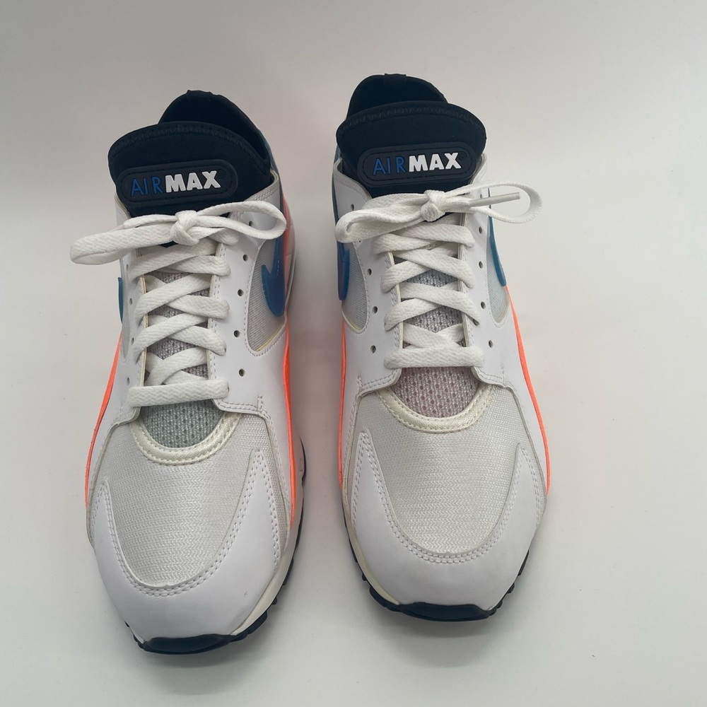 Nike Air Max White and Blue Sneakers